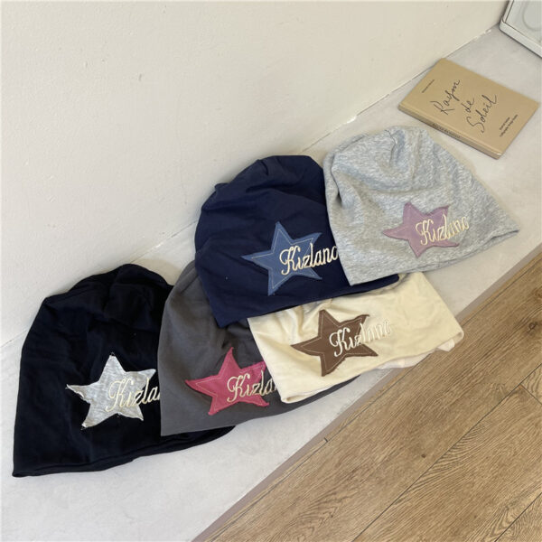 Wholesale Cotton Polyester Autumn Winter Hip Hop Stars Embroidered Baotou Cap