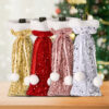Wholesale New Christmas Glitter Bar Home Plush Wine Bottle Bag