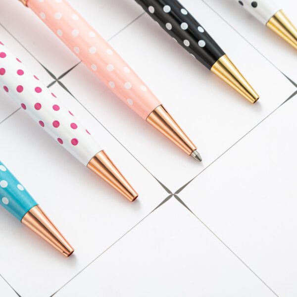 O1CN01Nirpuk1cHOaCyoELm_933993575-0-cib Whoelsale Pens Cute Dot Metal Pen Fashionable Office Pen