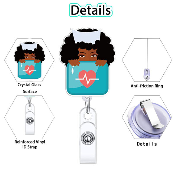 O1CN01NjP4Af1YREntkAiYk_2208484243055-0-cib Wholesale Doctor Nurse Badge Scroll Retractable Keychain