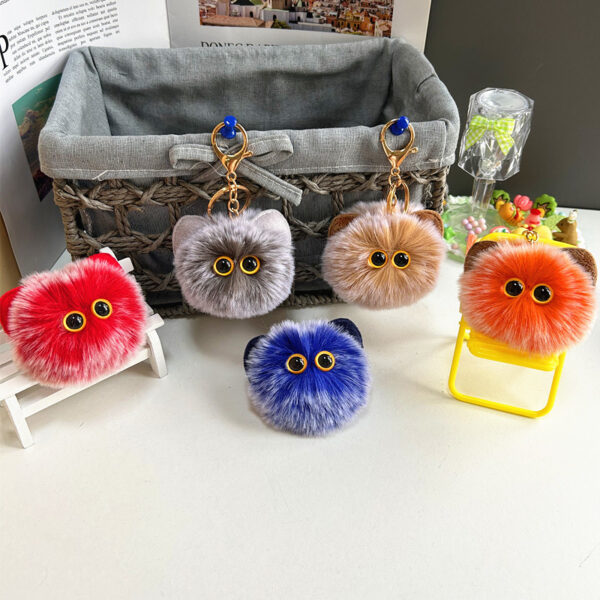O1CN01Njb2wm1fm28TCBKY3_2212485874048-0-cib Wholesale Blush Cat Ball Plush Doll Keychain
