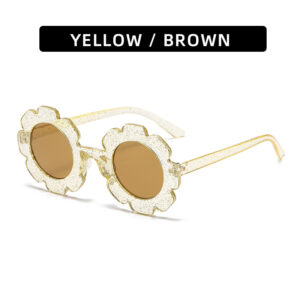 C43-yellow transparent frame yellow transparent tablets (Glitter)