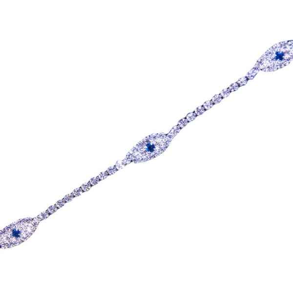 Wholesale Devil's Eyes Full Diamond Hip Hop Rhinestone Necklaces