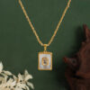 O1CN01NlzoZ01mmDbnFjpur_2214570934996-0-cib Wholesale Stainless Steel Twist Pendant Square White Shell 18K Gold Plated Necklace