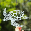 Wholesale Metal Flat Hollow Turtle Rotating Wind Chimes