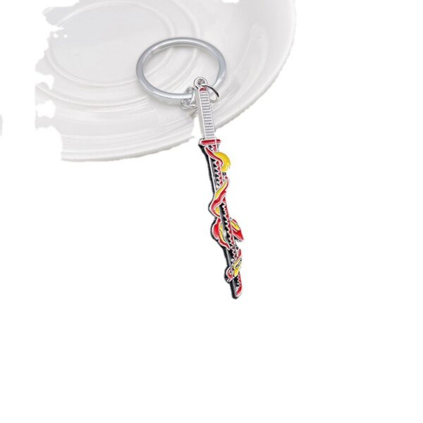 O1CN01Np0DiT1Bs2mAG88Ne_0-0-cib-1 Wholesale Anime Demon Slayer Peripheral Weapons Alloy Keychains