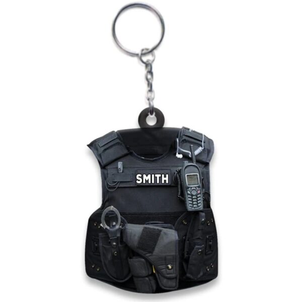 O1CN01Nr5jTY1bCWvsiql8P_2213278133429-0-cib Wholesale Police Acrylic Flat Backpack Keychain