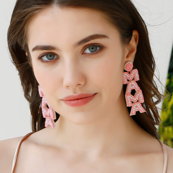 O1CN01NrFIzk1rUQFvPWtJJ_997085634-0-cib Wholesale Bohemian Mom Mother's Day Vintage Letters Rice Beads Earrings
