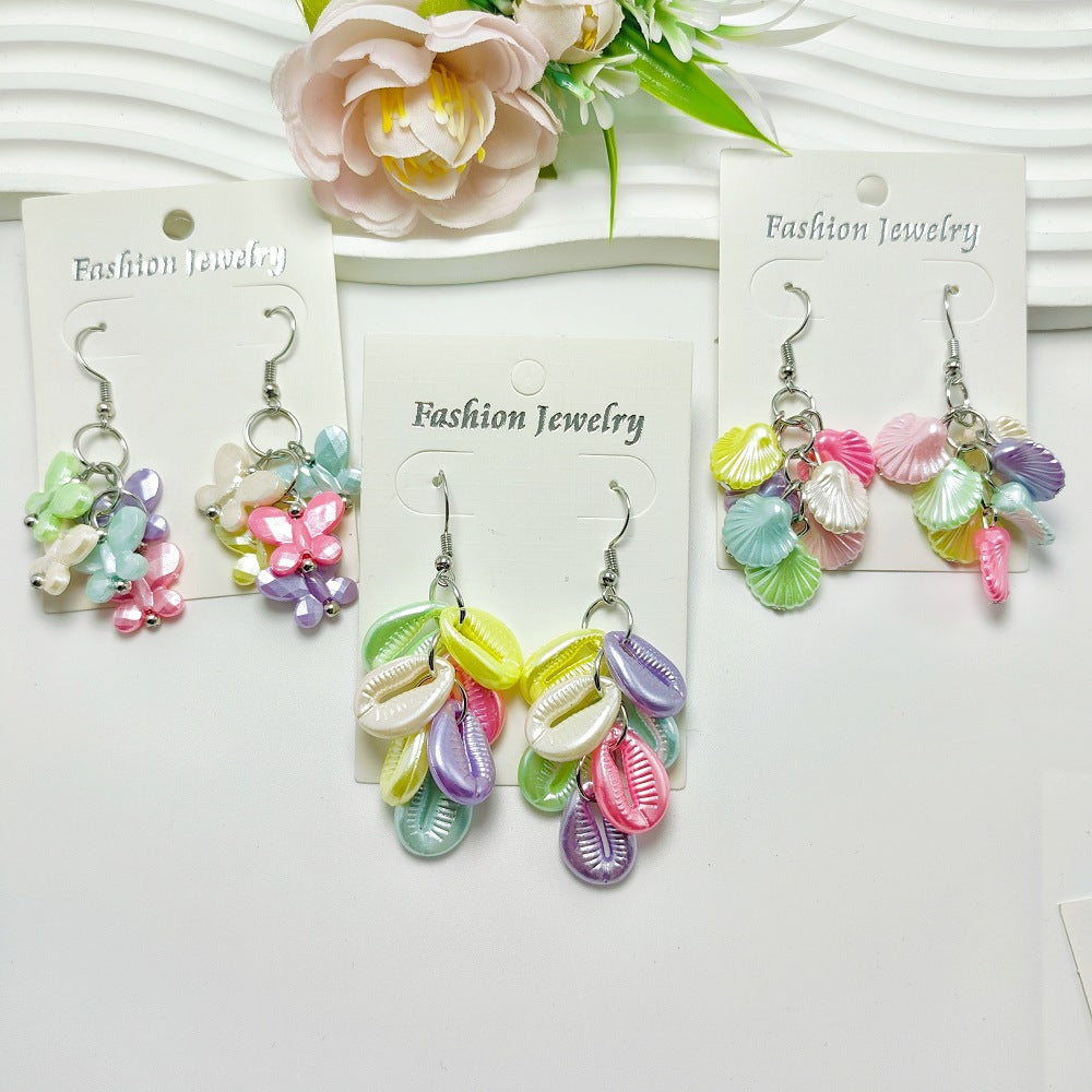 Wholesale pular Ocean-style Bohemian Earrings, Holiday Pastoral Style, Retro Handmade Earrings