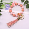 O1CN01NtVqXt1eDqyb2ktMv_2216524353838-0-cib Wholesale Vermicelli Strap Flamingo Silicone Beaded Wrist Keychain