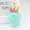 O1CN01NttQbo1X3aaiHlf30_2038122868-0-cib-5 Wholesale 3D Crown Pom Pom Keychain