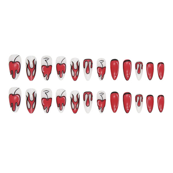 Wholesale Manga Style Candle Flame Glitter Powder Nail Stickers