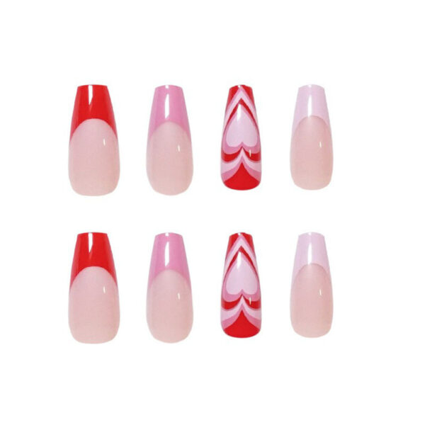 Wholesale Plastic French Heart Nail Stickers