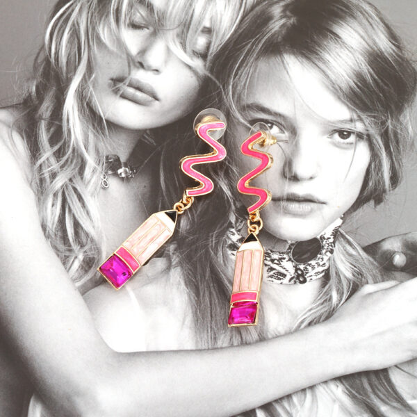 Wholesale Teacher's Day Crayon  Alloy Earrings