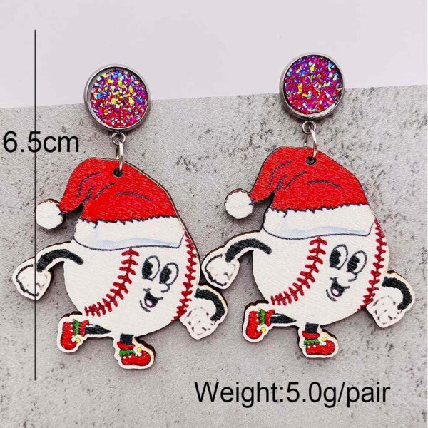 Wholesale Christmas Collection Wooden Earrings