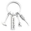 Wholesale Father's Day Gift Lettering Metal Keychain