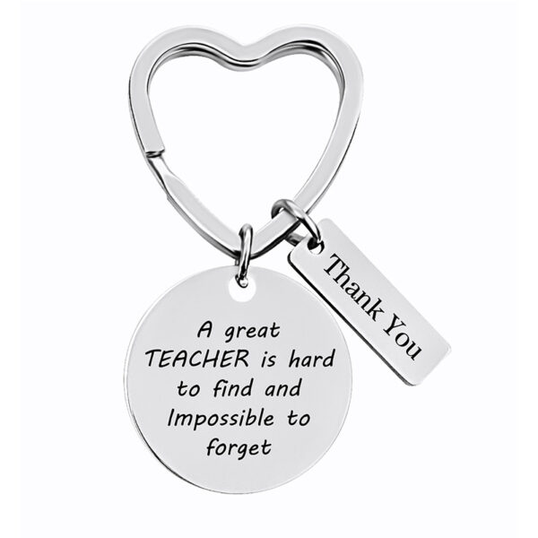 Wholesale Teacher's Day Stainless Steel Keychain Thanksgiving