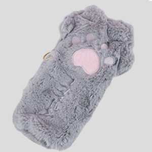 Plush cat claw pencil case (gray)