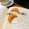Wholesale PVC Imitation Food Toy Croissant Bag Key Chain