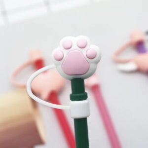 White bear paw 8mm / Bag with straw [straw color random]]