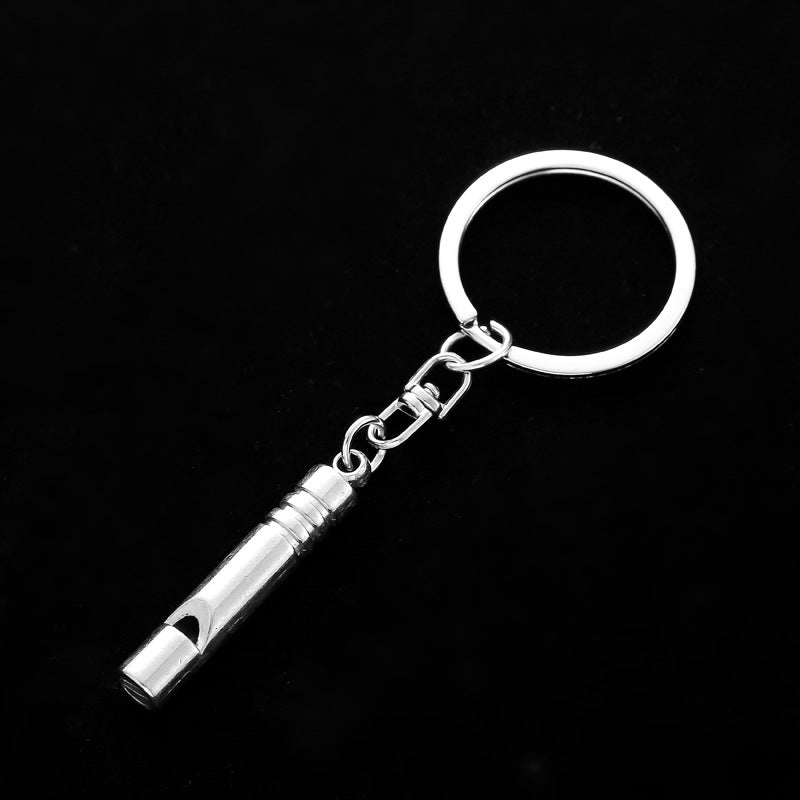 Wholesale Outdoor Life-saving Splies Whistle Keychain