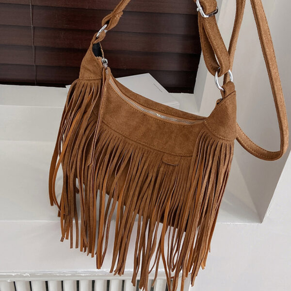 Wholesale Tassel Large Capacity PU Shoulder Bag