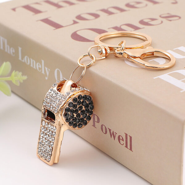 Wholesale Rhinestone Whistle Alloy Keychains