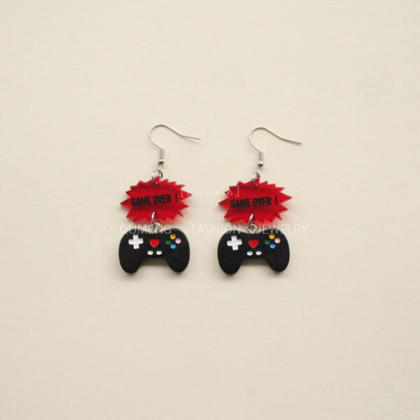Wholesale Game Controller Creative Earrings Acrylic