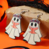 Wholesale Halloween Funny Cool Girl Ghost Wind Acrylic Personality Earrings