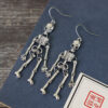 Wholesale Halloween Skeleton Body Alloy Earrings