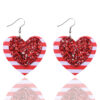 O1CN01O7eQIV1ftMQEvbsnz_3172764064-0-cib Wholesale Valentine's Day Love Shaped Red and White Striped Sequins Glitter Leather Earrings