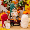 Wholesale Doll Country Dwarf Orange Thanksgiving Autumn Polyester Ornaments