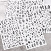 Wholesale Black and White Snake Rose Nail Art Stickers