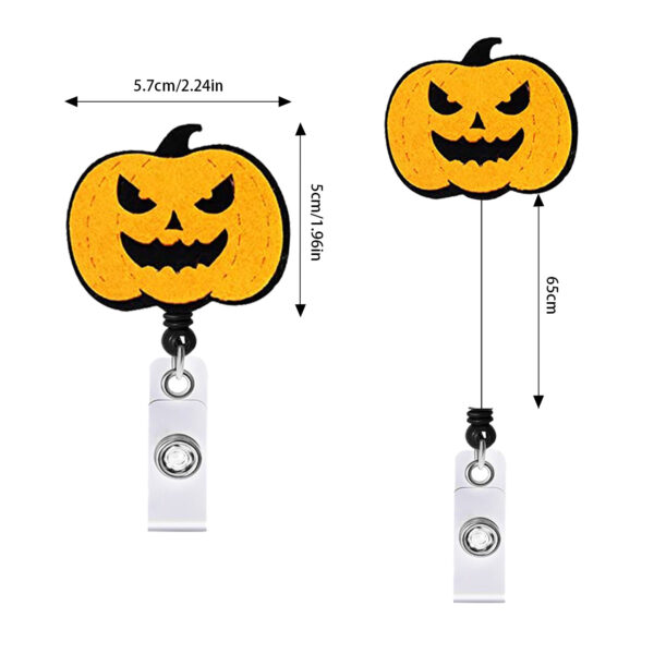 O1CN01O9590v2EP8s2MjzHZ_2214963228736-0-cib Wholesale Halloween Retractable Swivel Easy Pull Felt Telescoping Keychain
