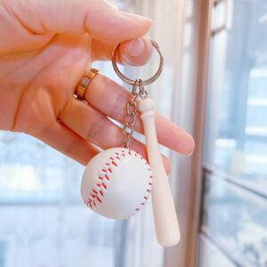 3.5cm big white baseball 7.5cm bat