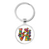O1CN01OAWMrB1tijojrnqFJ_2212752275936-0-cib Wholesale Alloy Autism Ribbon Love Keychain