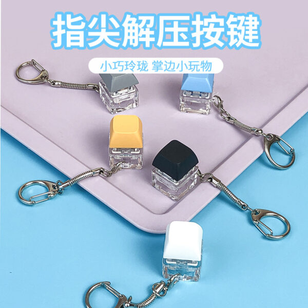 Wholesale ABS Decompression Mechanical Keyboard Axle Tester Fidget Keychains