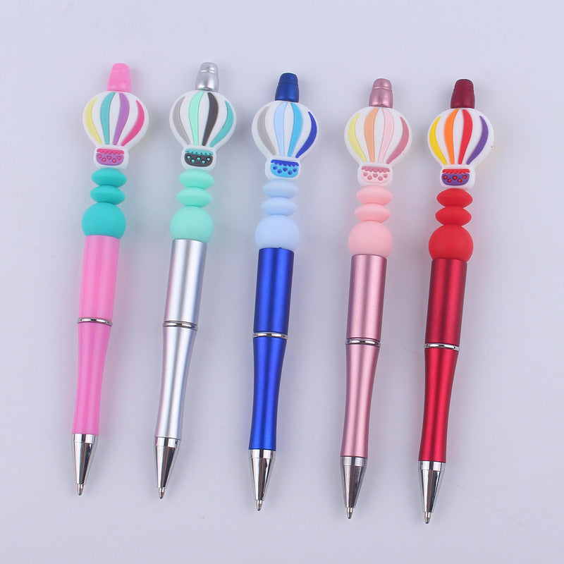 Wholesale Beadable Pens Hot Air Balloon Beads Plastic Ballint Pen