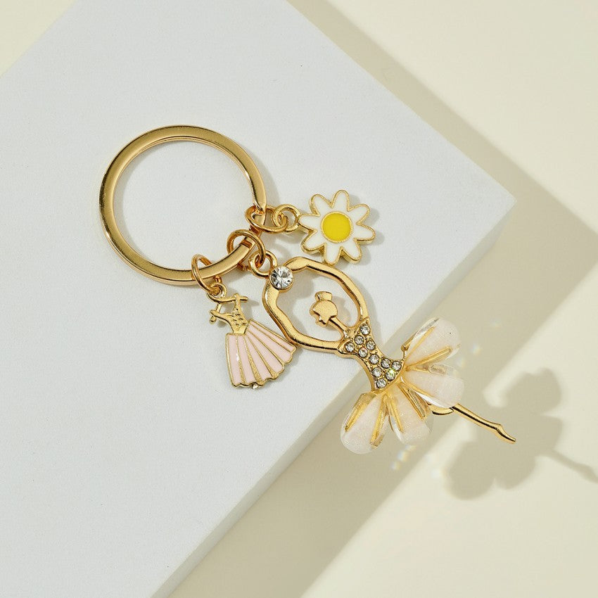 Wholesale Alloy Dancing Girls Alloy Key Chain