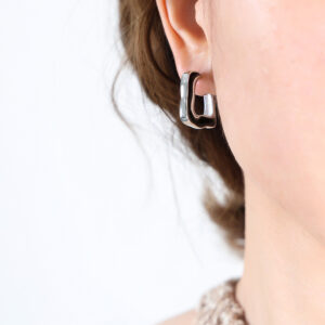 F825-Steel earrings