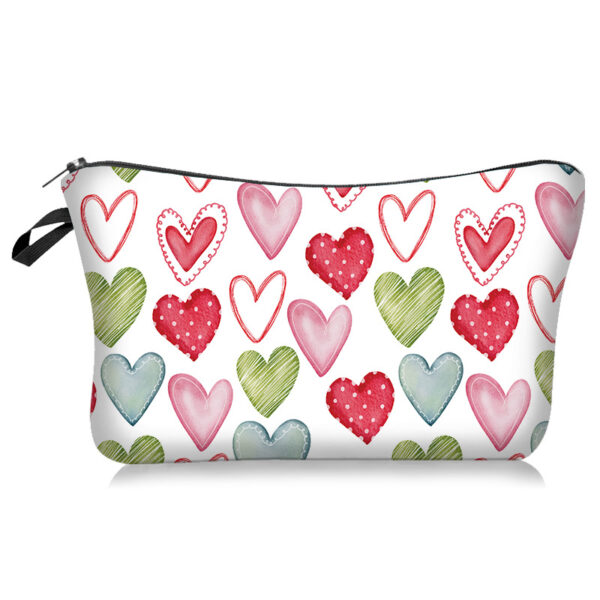 Wholesale Valentine's Day Love Series Cosmetic Bag Hand Storage Toiletries Bag