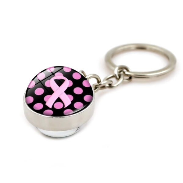 O1CN01OCxp0u1hduMEntwos_2201226834301-0-cib Wholesale Care Breast Cancer Vermicelli with Zinc Alloy Key Chain