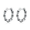 Wholesale Metallic Bamboo Stainless Steel Earrings