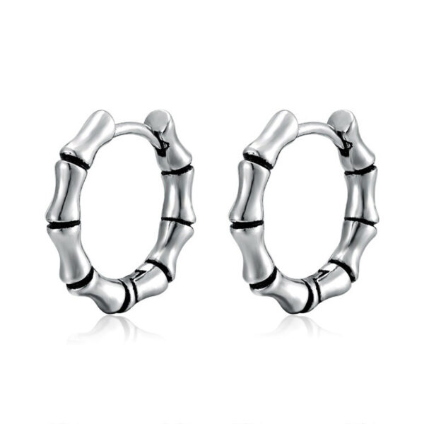 Wholesale Metallic Bamboo Stainless Steel Earrings