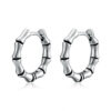 Wholesale Metallic Bamboo Stainless Steel Earrings