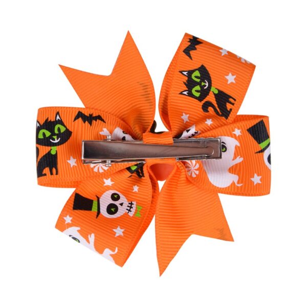 Wholesale Halloween Dress Up Bat Ghost Fabric Kids Hair Clips