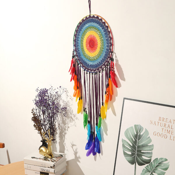 Wholesale Colorful Large Feather Dream Catcher
