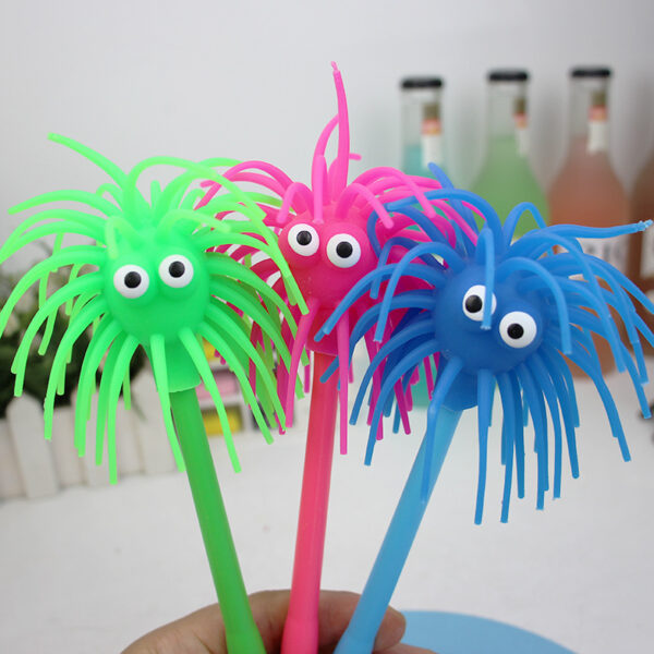 Wholesale Fuzzy Emoji Plastic Ballpoint Pen