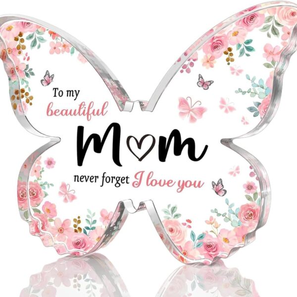 Wholesale Transparent Acrylic Butterfly Ornaments for Family Birthday Gifts Home Office Desktop Ornaments