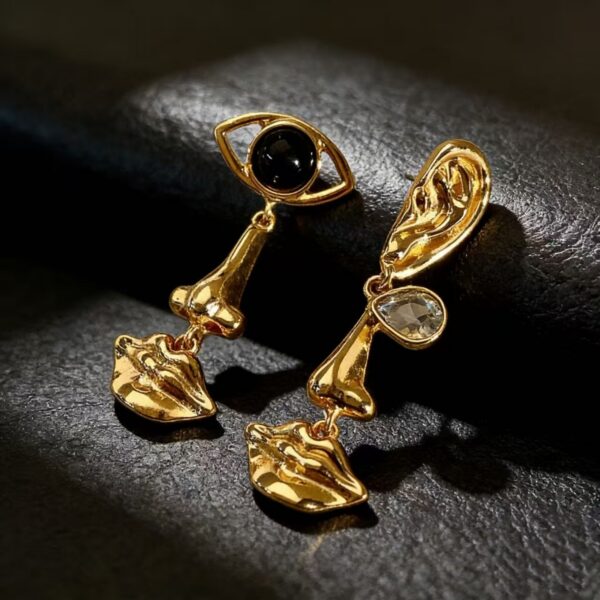 Wholesale of Artificial Crystal Asymmetric Earrings